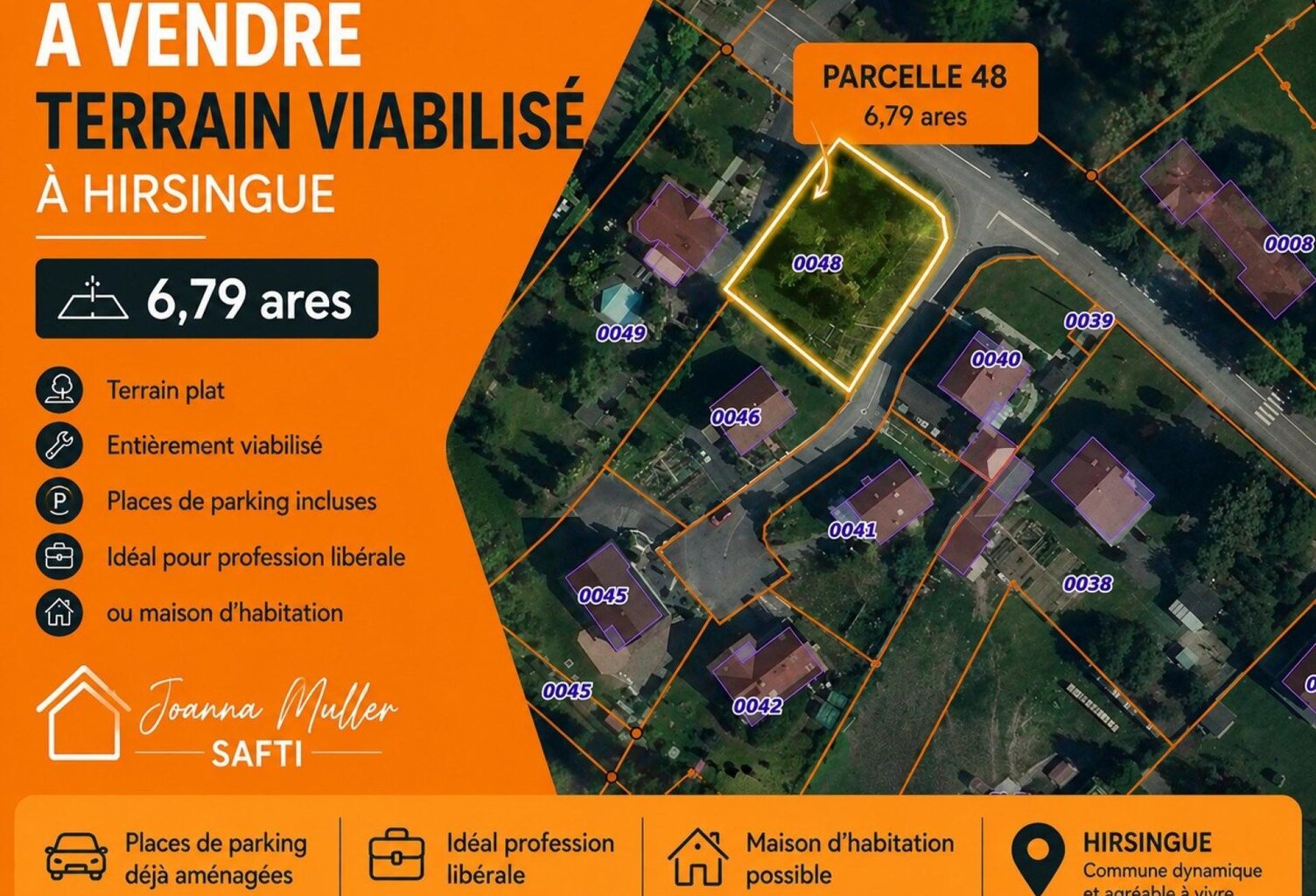Terrain plat de construction à HIRSINGUE / libre de tout constructeur — photo 1