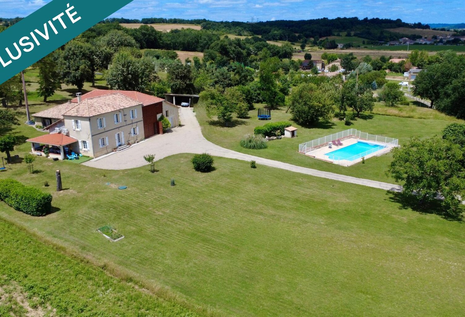 SAINT-ANTOINE (32340)  PROPRIÉTÉ EN PIERRE  1 HECTARE  PISCINE  280 M² DE DÉPENDANCES — photo 1