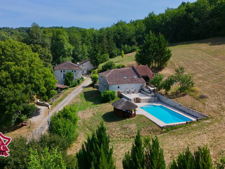 Propriété de prestige comprenant gîtes, une piscine et des d — photo 1