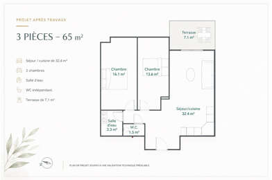 Appartement 3 pièces 399000 €
