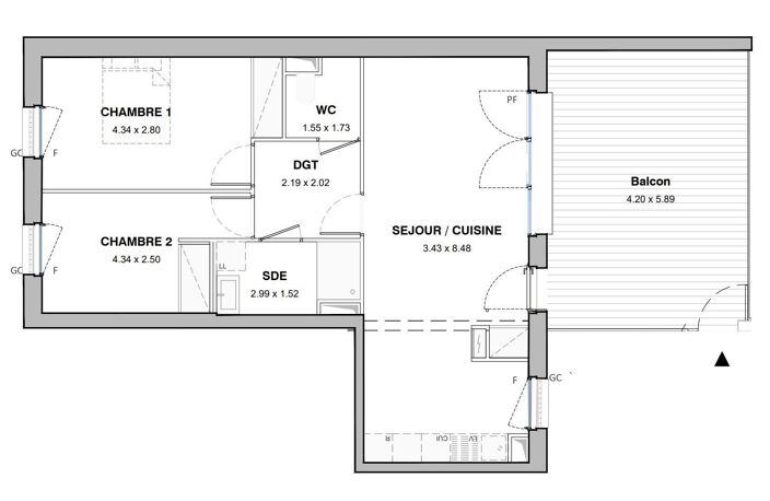 Vente Appartement 3 pièces — photo 4