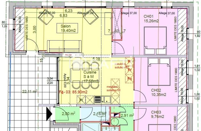 Rare : T4 neuf au Grau-du-Roi, 90m2 hab., terrasse — photo 5
