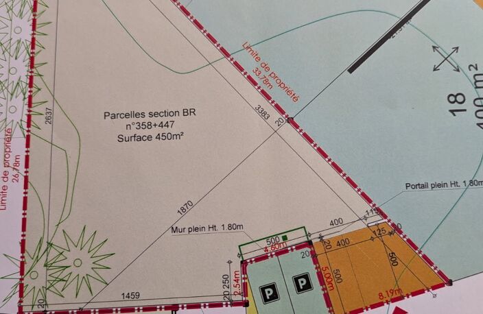 Vente Terrain 450 m&sup2; — photo 3