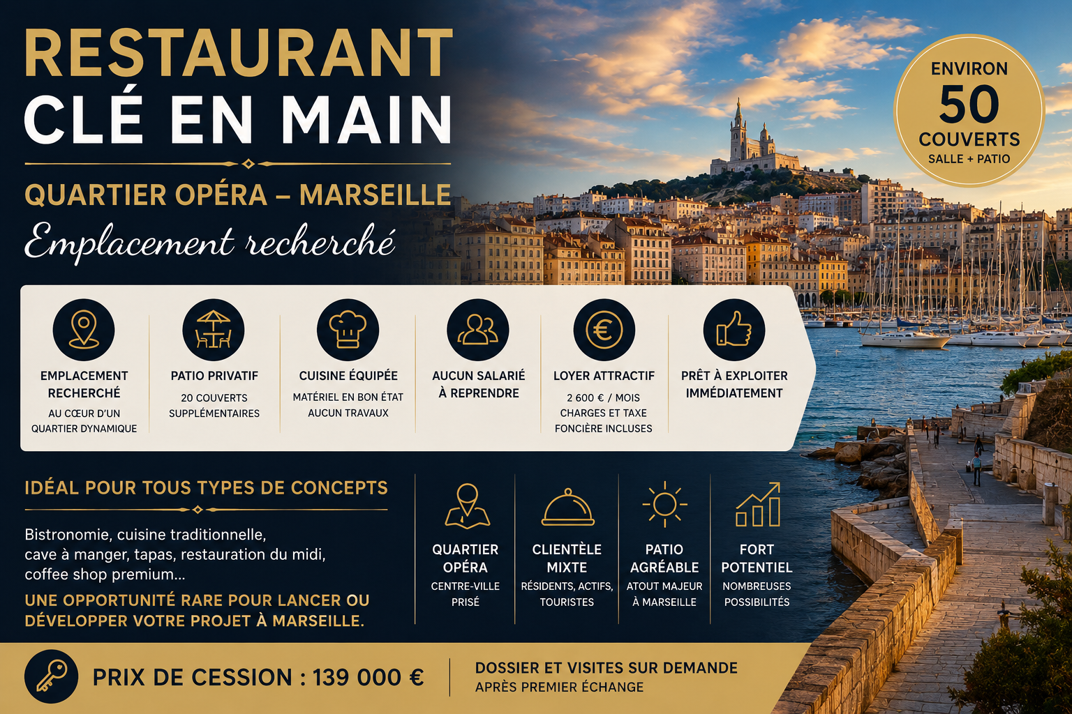 Local commercial  à vendre Marseille 1er 13001