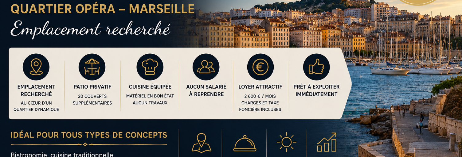 Commerce  70 m² à vendre à Marseille 1 (13001)