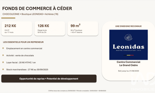 Commerce  99 m² à vendre à Achères (78260)