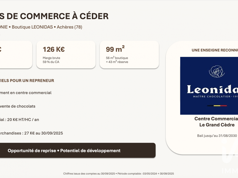 Vente Divers Commerces 99 m&sup2; — photo 1