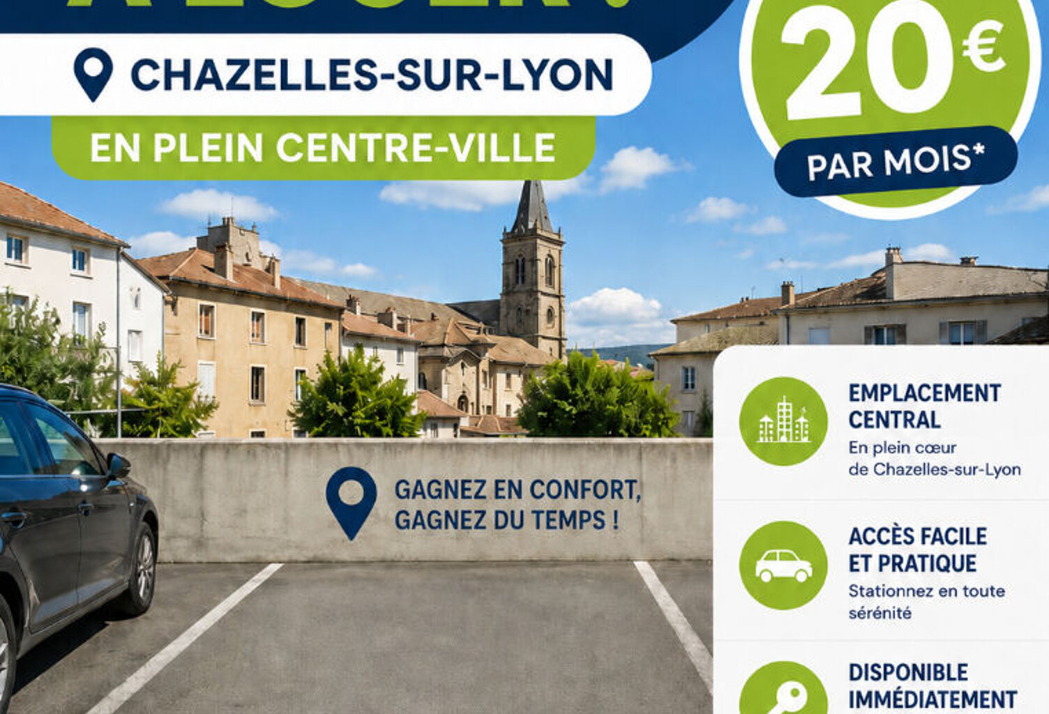 Parking / box Chazelles Sur Lyon — photo 1