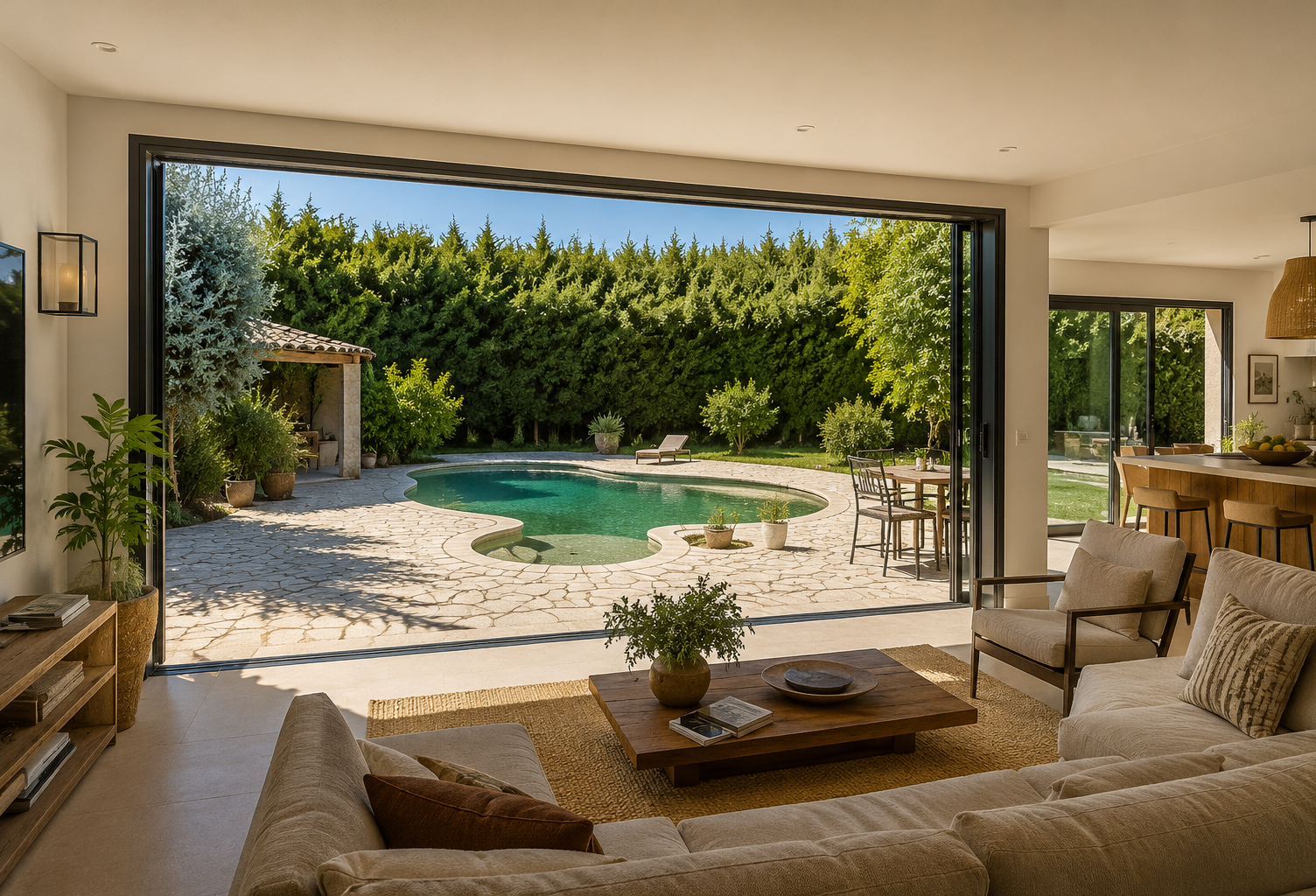 Appartement en rez-de-jardin avec piscine sur terrain de 913 — photo 1