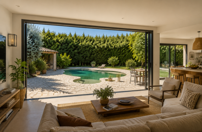 Appartement en rez-de-jardin avec piscine sur terrain de 913 — photo du bien