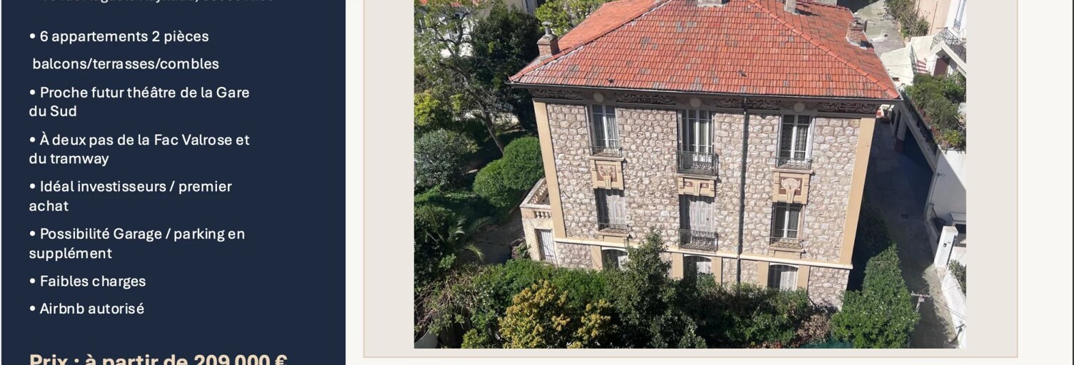 Appartement 1 Pièce 17 m² à vendre à Nice (06000)