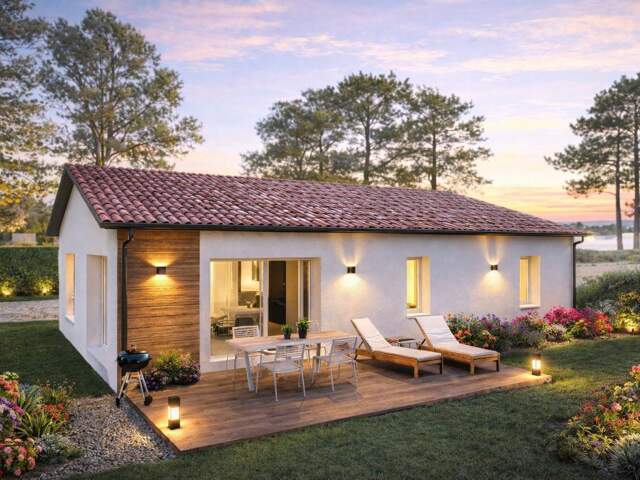 Projet de construction d'une maison 94 m² avec terrain à MAGESCQ (40) — photo du bien