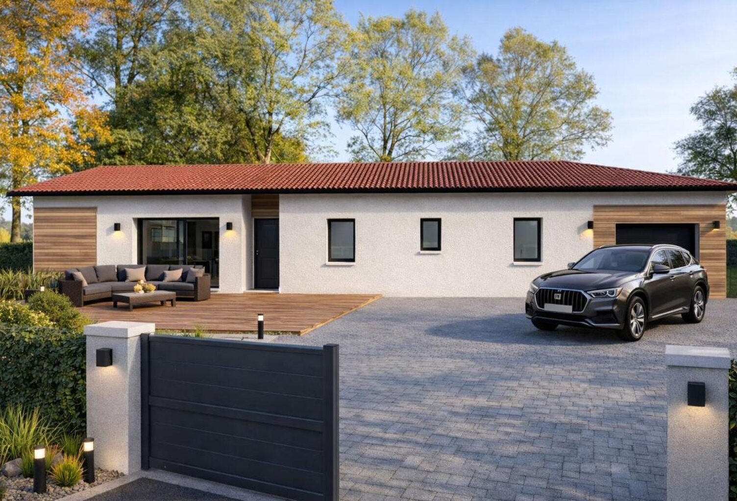 Projet de construction d'une maison 114 m² avec terrain à ONDRES (40) — photo 1