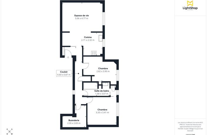 Appartement 3 pièces de 68,10m² Paris 15ᵉ – Square Desaix – Calme absolu sur cour avec ascenseur et cave — photo 4