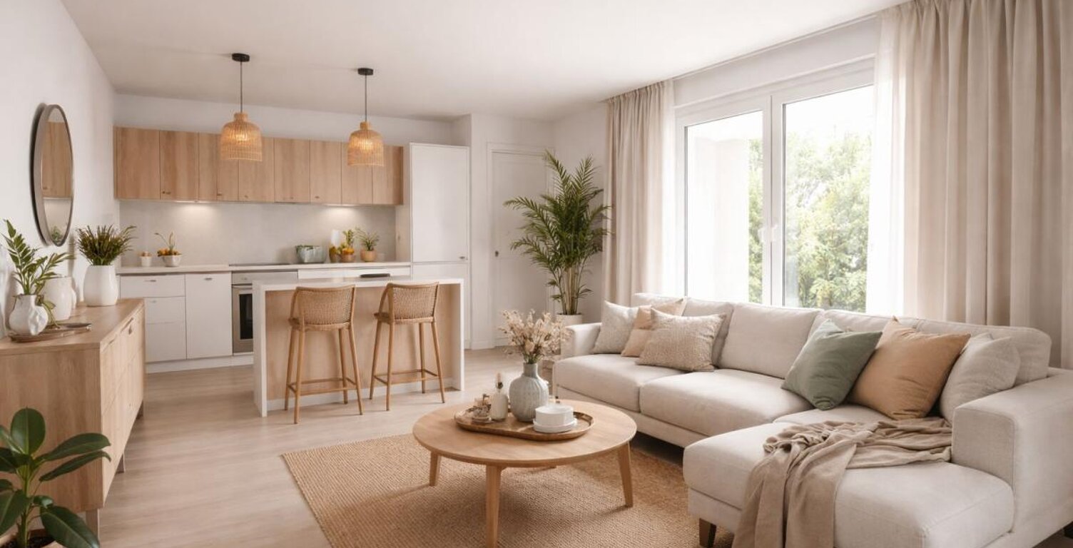 T4 D'EXCEPTION DE 89 M² AVEC DEUX TERRASSES ET VUE CAMPAGNE À BORMES-LES-MIMOSAS — photo 1