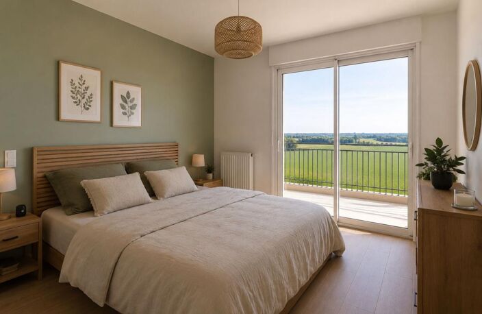 T4 D'EXCEPTION DE 89 M² AVEC DEUX TERRASSES ET VUE CAMPAGNE À BORMES-LES-MIMOSAS — photo 2