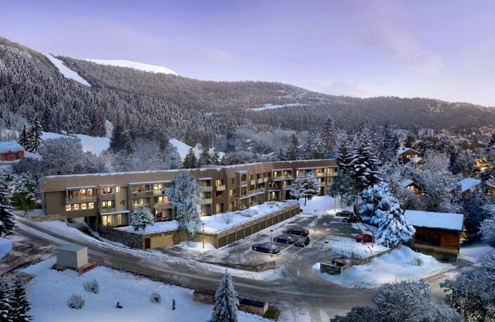 APPARTEMENT TYPE 2 56 M2 AVEC GARAGE ET BELLE TERRASSE DANS RÉSIDENCE NEUVE STANDING AU PIED DES PISTES !! — photo 3