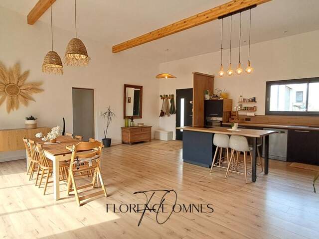 Exceptionnel à RUSTIQUES - Maison  Plain Pied contemporaine ossature bois -  143 m2 - 4 chambres — photo du bien