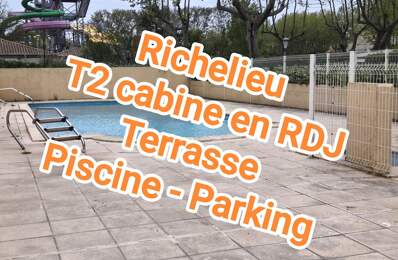 T2/cabine en rdj, terrasse, parking, piscine. — photo du bien