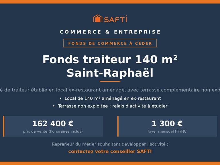 Fonds traiteur 140 m² + terrasse  Saint-Raphaël — photo 1