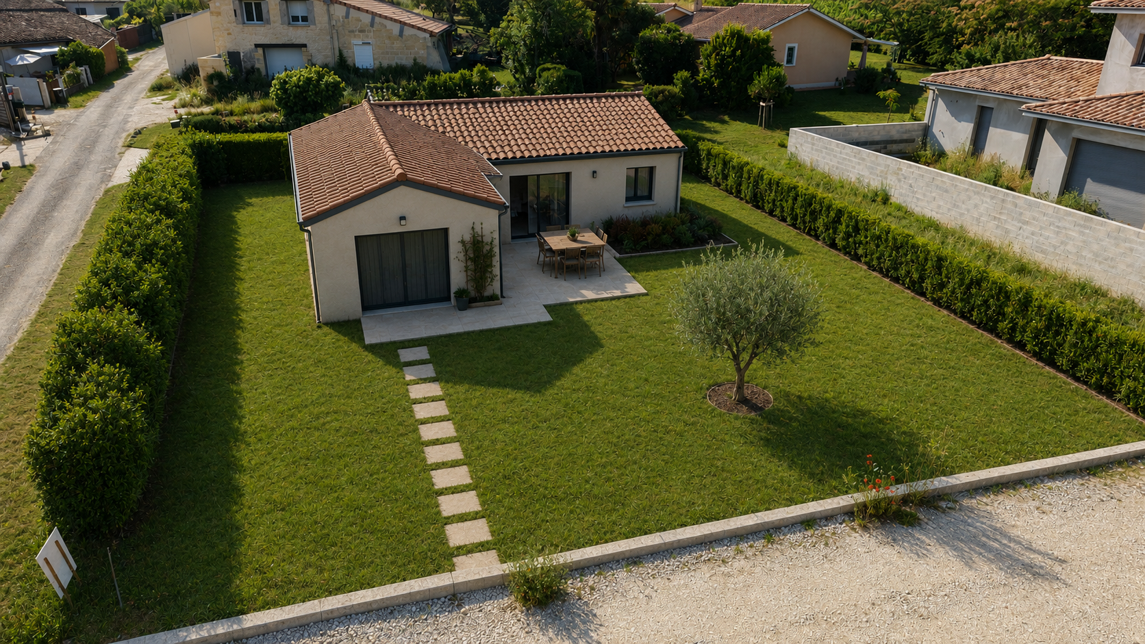 Terrain 512 m² - 60% d'emprise - TOUT A L'EGOUT
