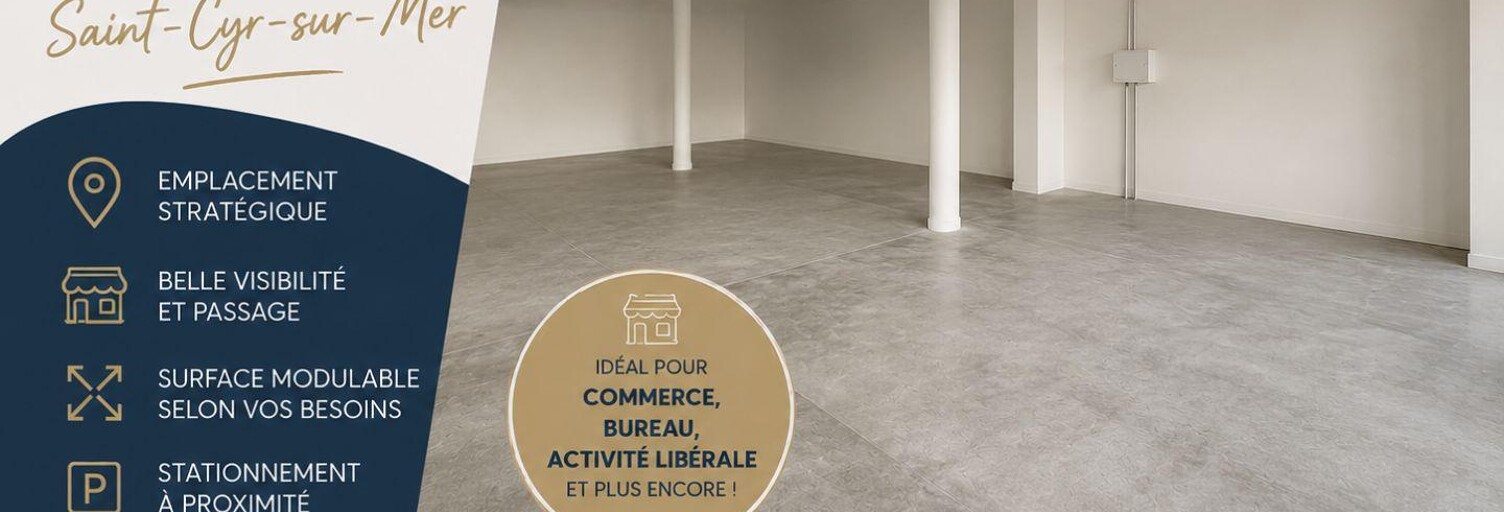 Commerce  37 m² à vendre à Saint-Cyr-sur-Mer (83270)