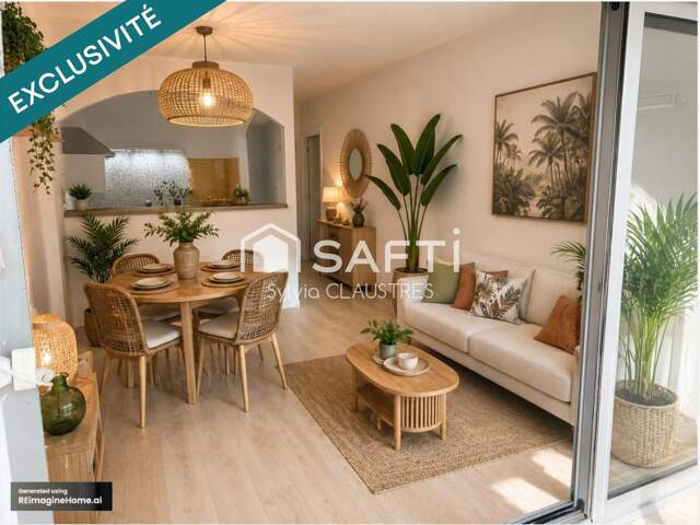 CARNON-PLAGE T3 74m2 VUE MER à 150m de la PLAGE AVEC BOX FERMÉ — photo du bien