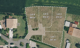 Terrain  566 m² à vendre à Saubrigues (40230)