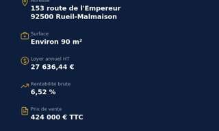 Commerce  90 m² à vendre à Rueil-Malmaison (92500)