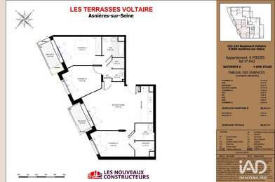 Appartement 4 pièces 655600 €