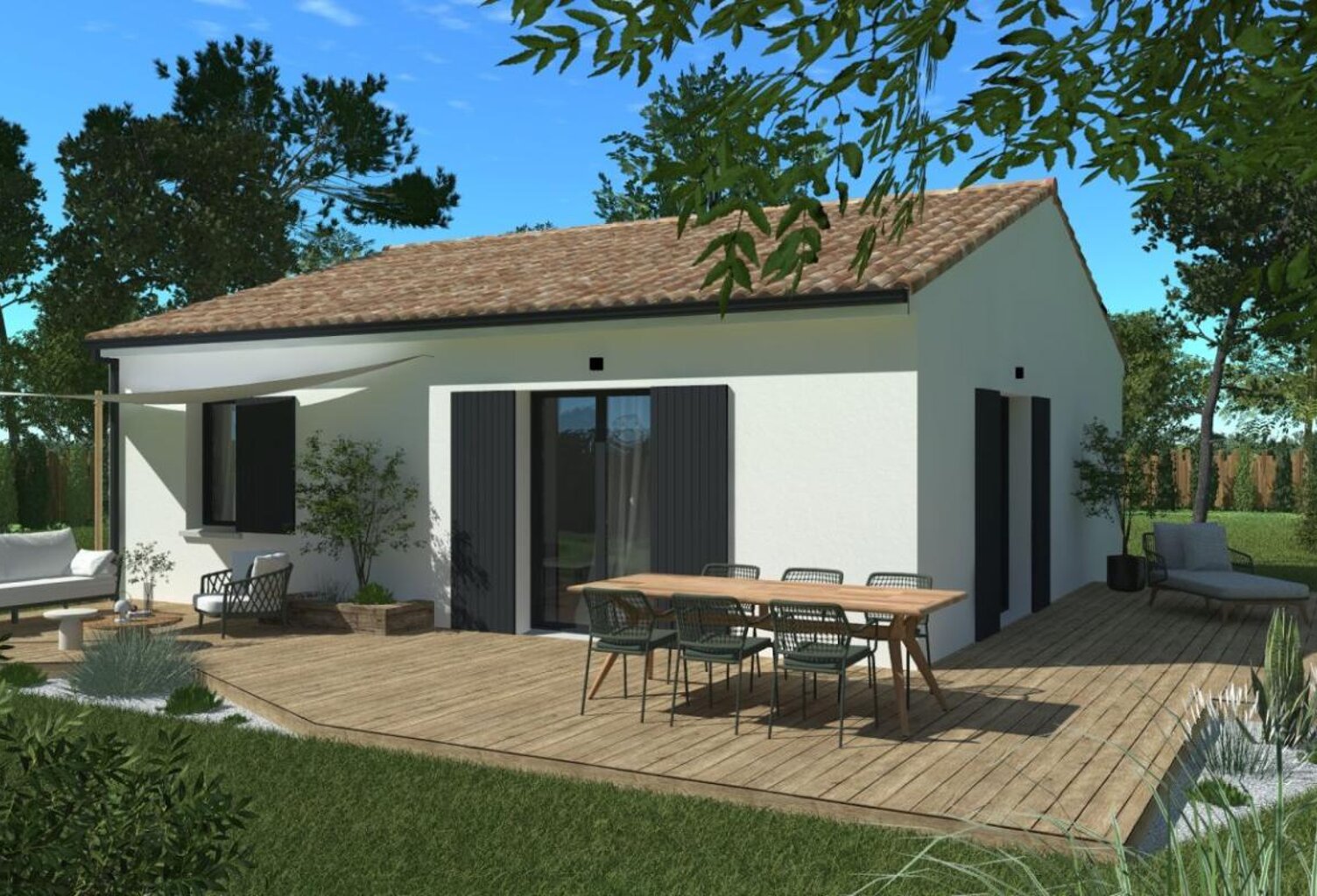 Projet de construction d'une maison 60 m² avec terrain à PISANY (17) — photo 1