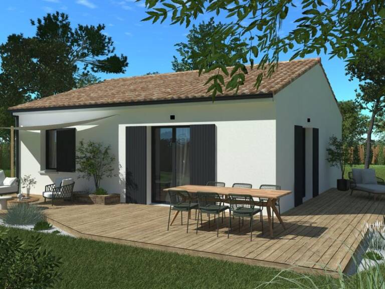 Projet de construction d'une maison 60 m² avec terrain à PISANY (17) — photo 1