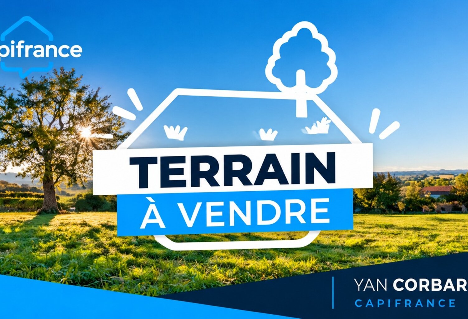 Terrain constructible 891 m² – Vue dégagée – Belpech (11420) — photo 1