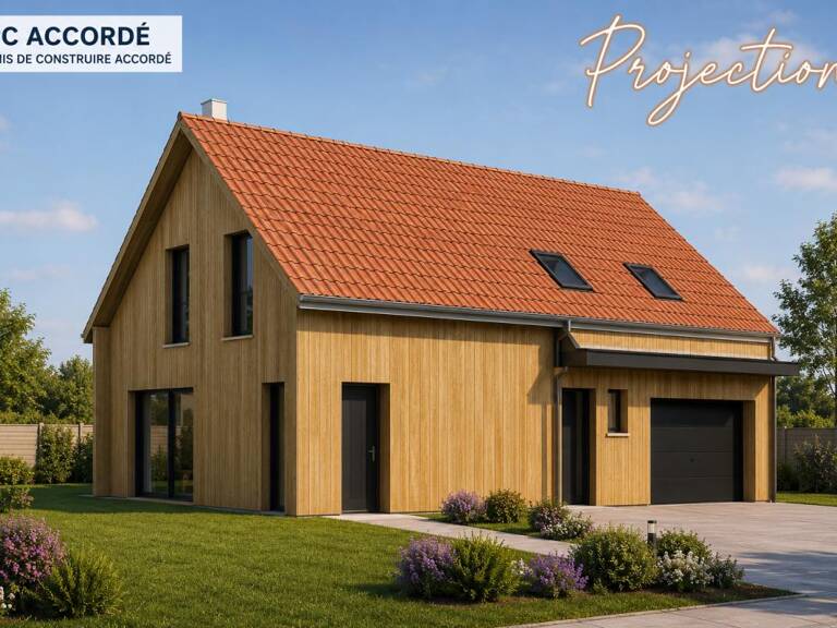 Projet construction maison neuve bardage bois - 120m² — photo 1