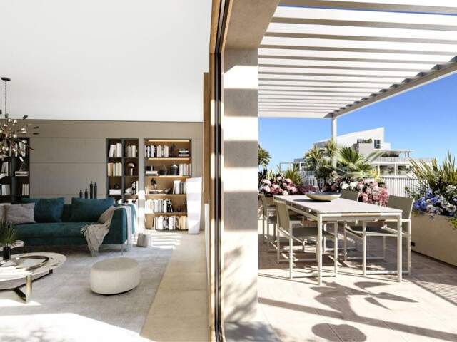 PENTHOUSE NEUF EN VEFA TYPE 5 AVEC SPACIEUSE TERRASSE DE 130 M2 (EXPOSÉE SUD-EST)ET DEUX PLACES DE PARKING PRIVATIVES EN SOUS-SOL DANS RÉSIDENCE NEUVE ART-DÉCO -- — photo du bien