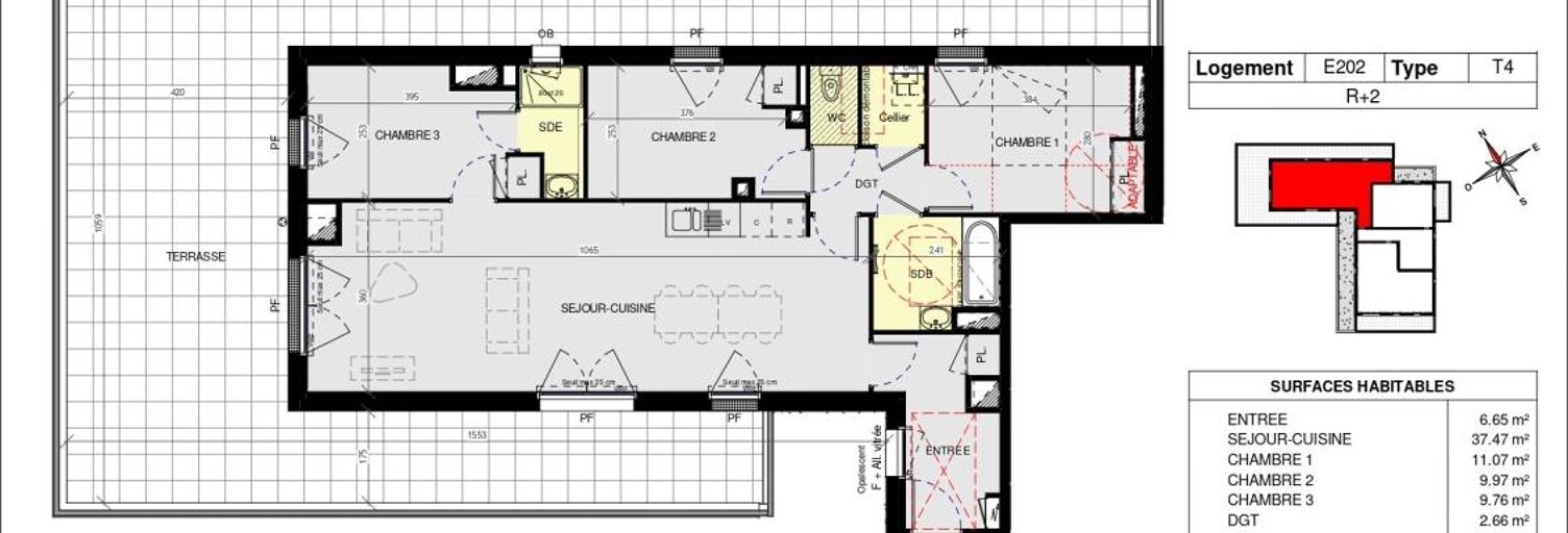 Appartement 4 Pièces 88 m² à vendre à Saint-Nazaire (44600)