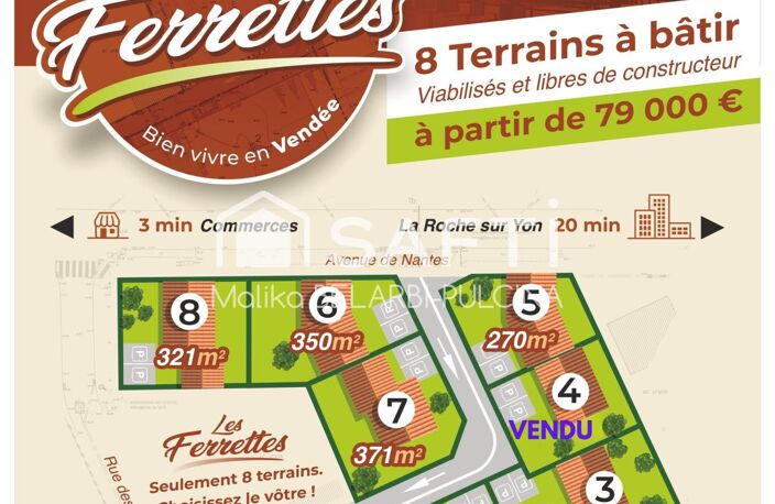 Terrain viabilisé à Saint-Mathurin - Lot n° 4 — photo 2