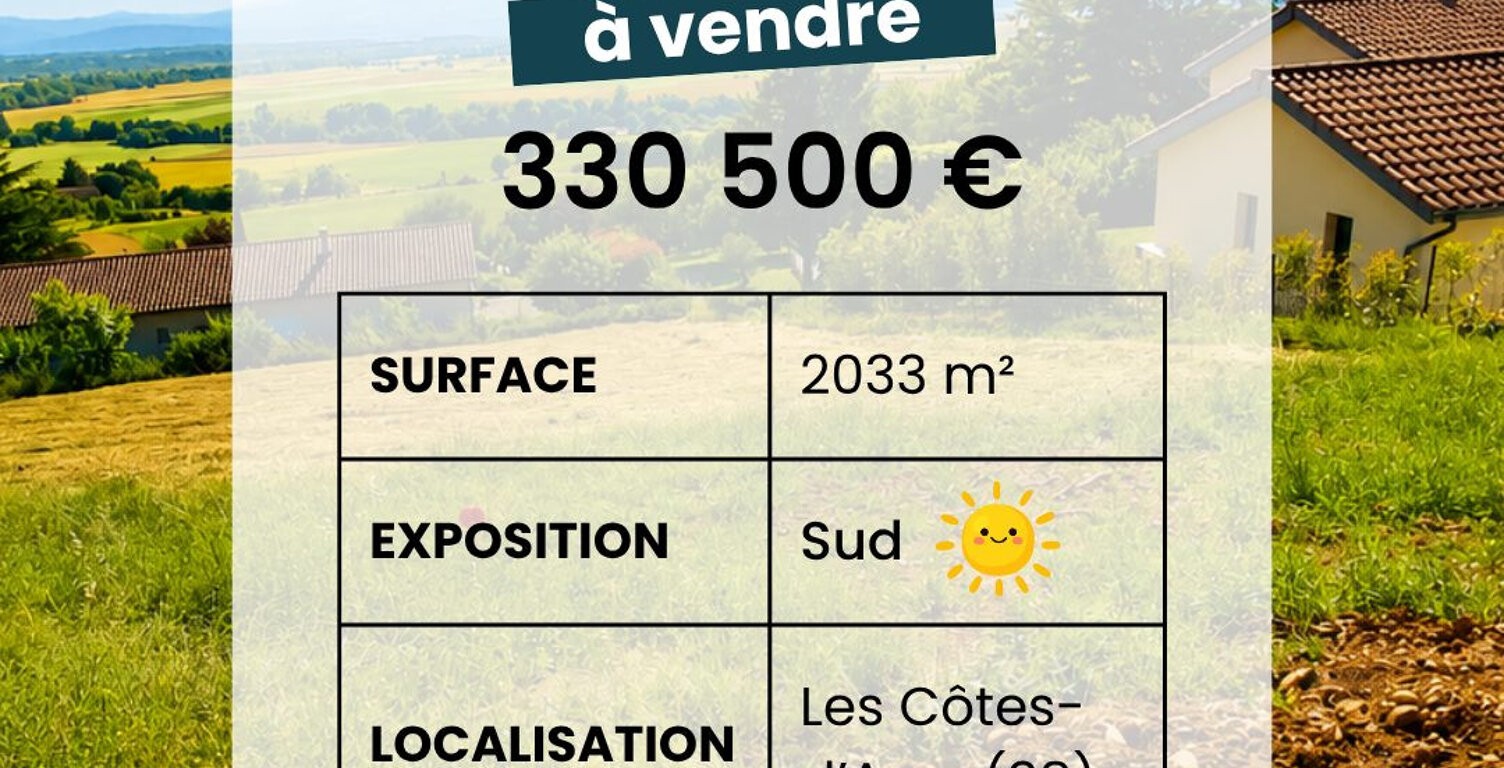 TERRAINS LES CÔTES-D'AREY - AUVERGNE-RHÔNE-ALPES - PROCHE LYON — photo 1