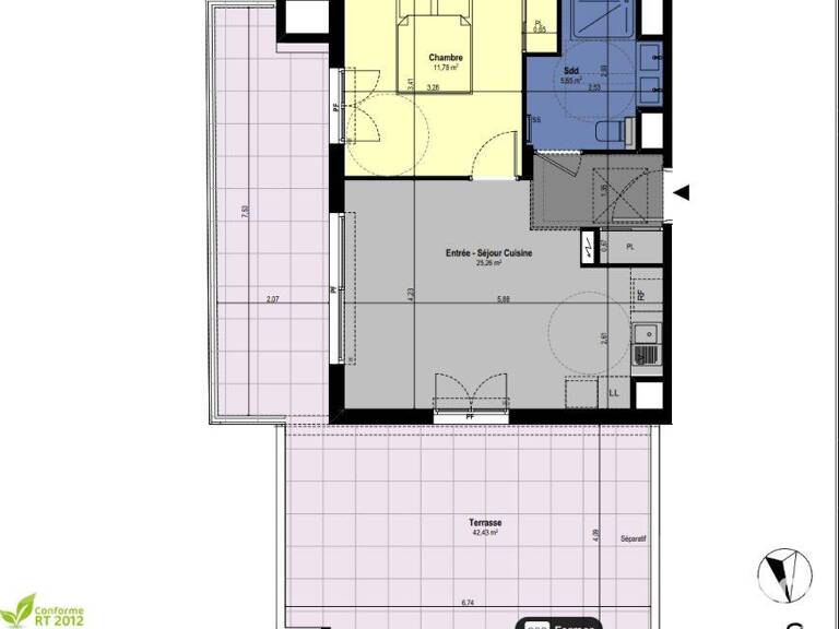 Vente Appartement 2 pièces — photo 1