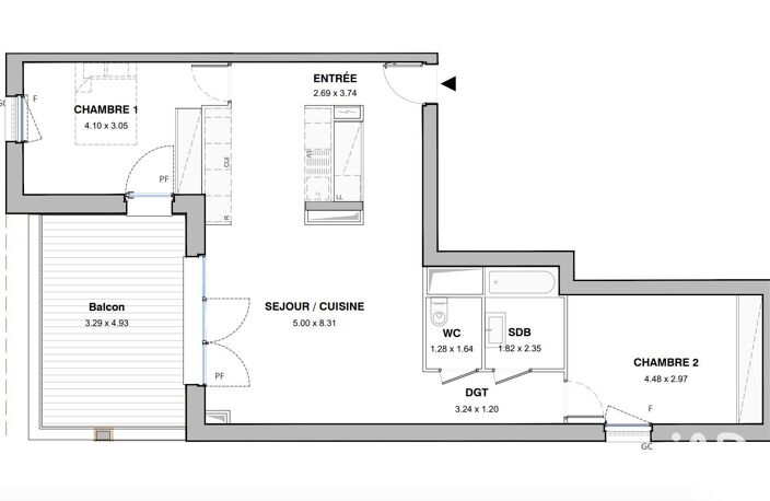Vente Appartement 3 pièces — photo 5