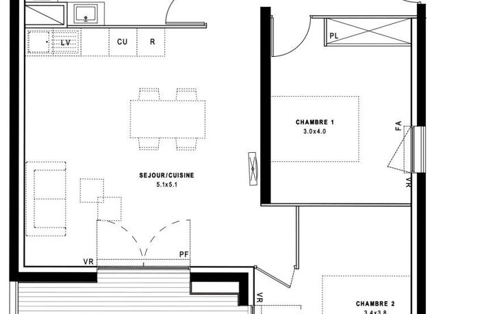 Vente Appartement 3 pièces — photo 5