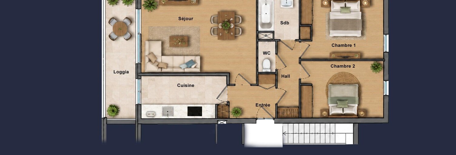 Appartement 3 Pièces 70 m² à vendre à Nice (06200)