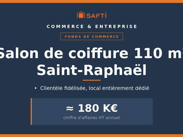 Coiffure Saint-Raphaël, EBE retraité 30 K€ — photo du bien