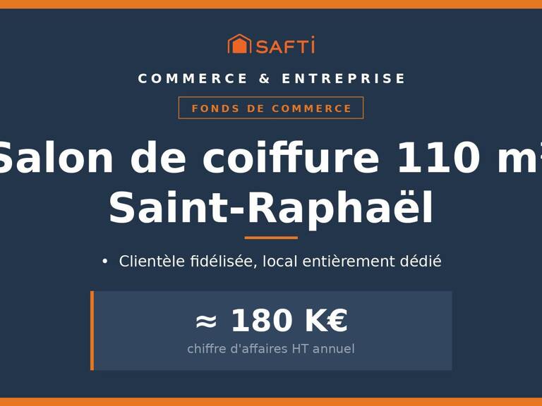 Coiffure Saint-Raphaël, EBE retraité 30 K€ — photo 1