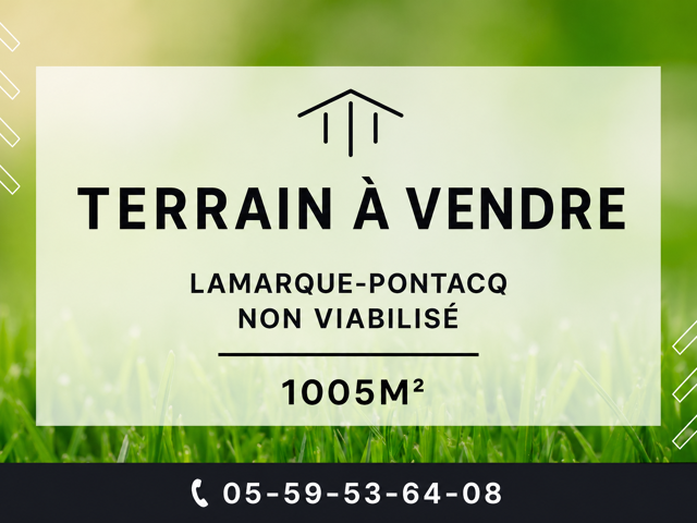 TERRAIN PLAT DE 1005M2 — photo du bien