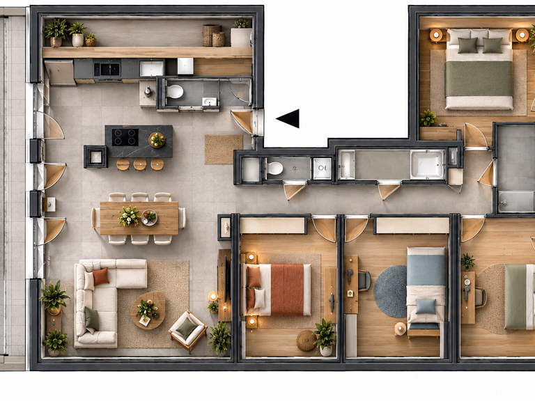 Au cœur du village de Sales (74150) appartement d'exception de 162 m2 hab au deuxième et dernier étage — photo 1