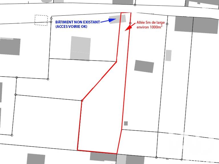 Vente Terrain à bâtir 1 000 m&sup2; — photo 1