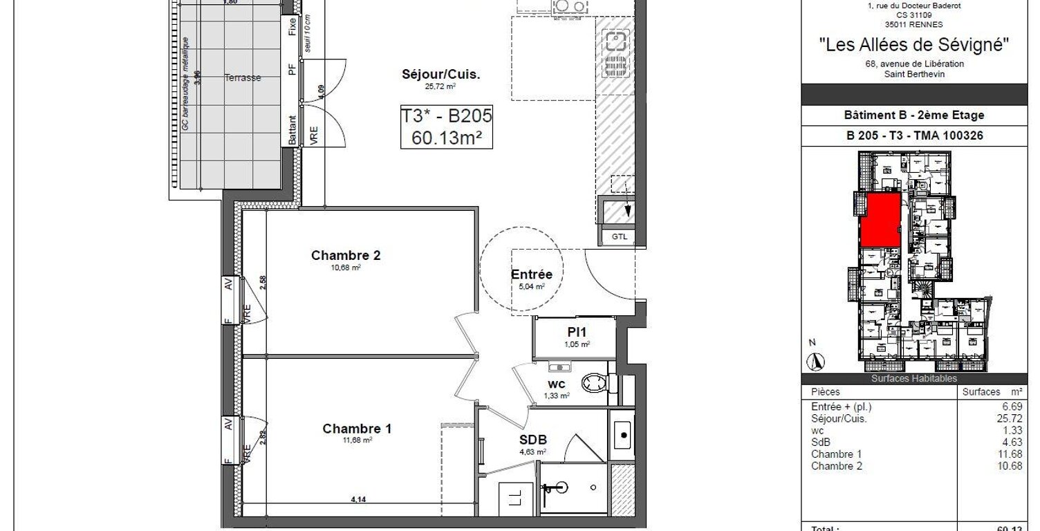 Vente Appartement 3 pièces — photo 1