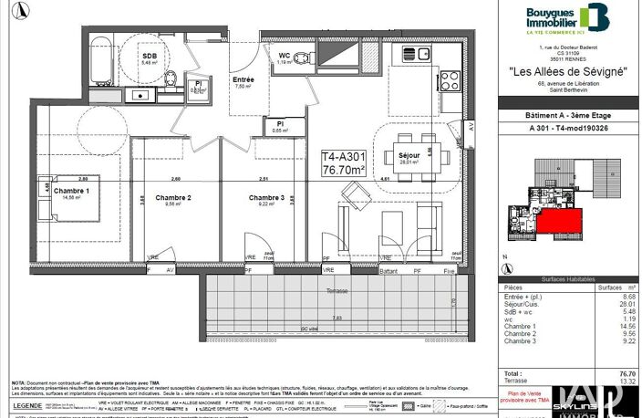 Vente Appartement 4 pièces — photo 2