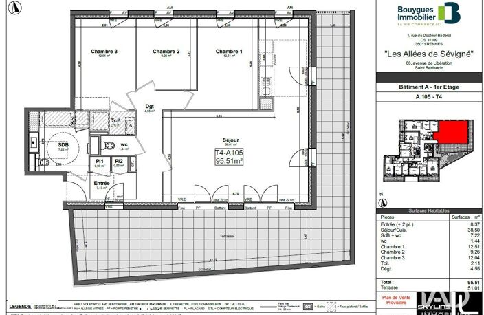 Vente Appartement 4 pièces — photo 5